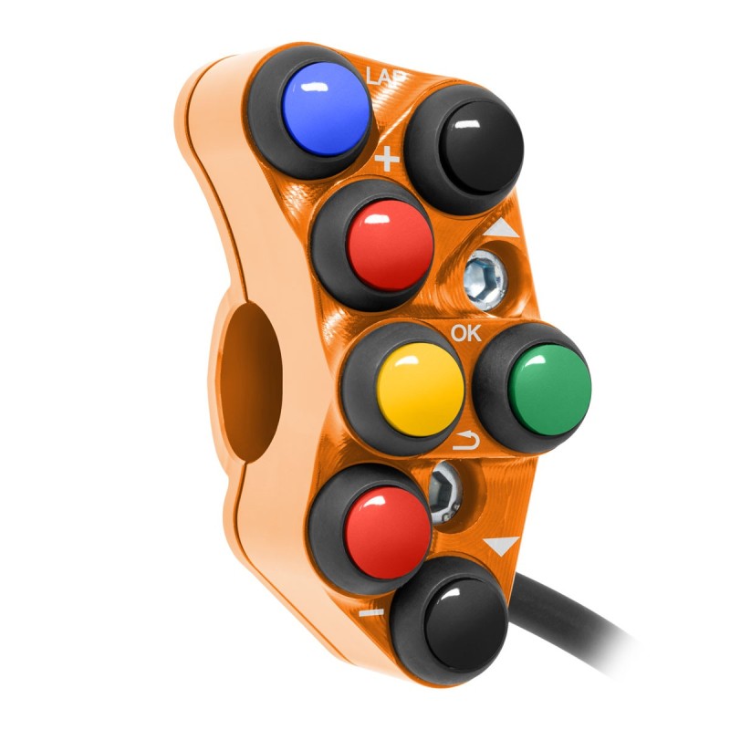 PULSANTIERA SINISTRA RACING JETPRIME KTM 990 DUKE 2024 (ARANCIONE)