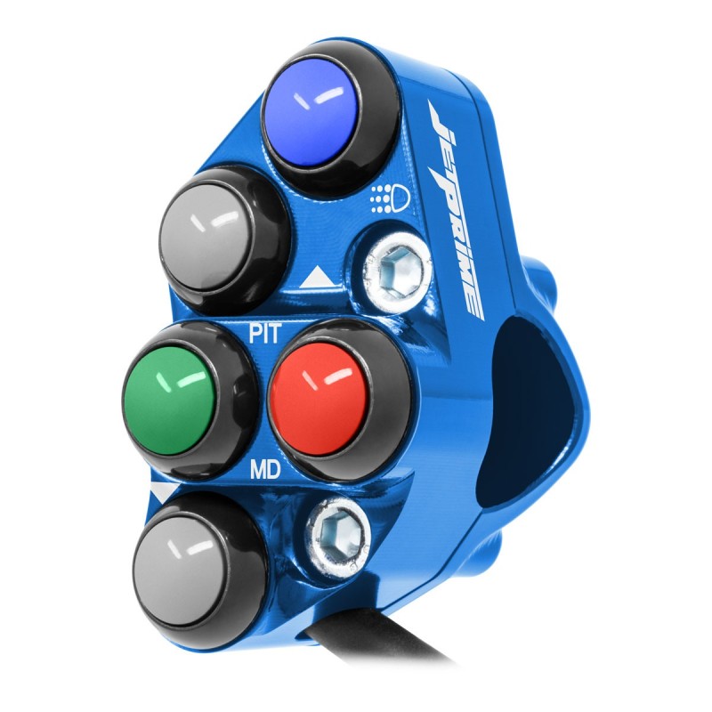JETPRIME LEFT RACING HANDLEBAR SWITCH FOR SUZUKI GSX-R 1000 2017-2021 (BLU)