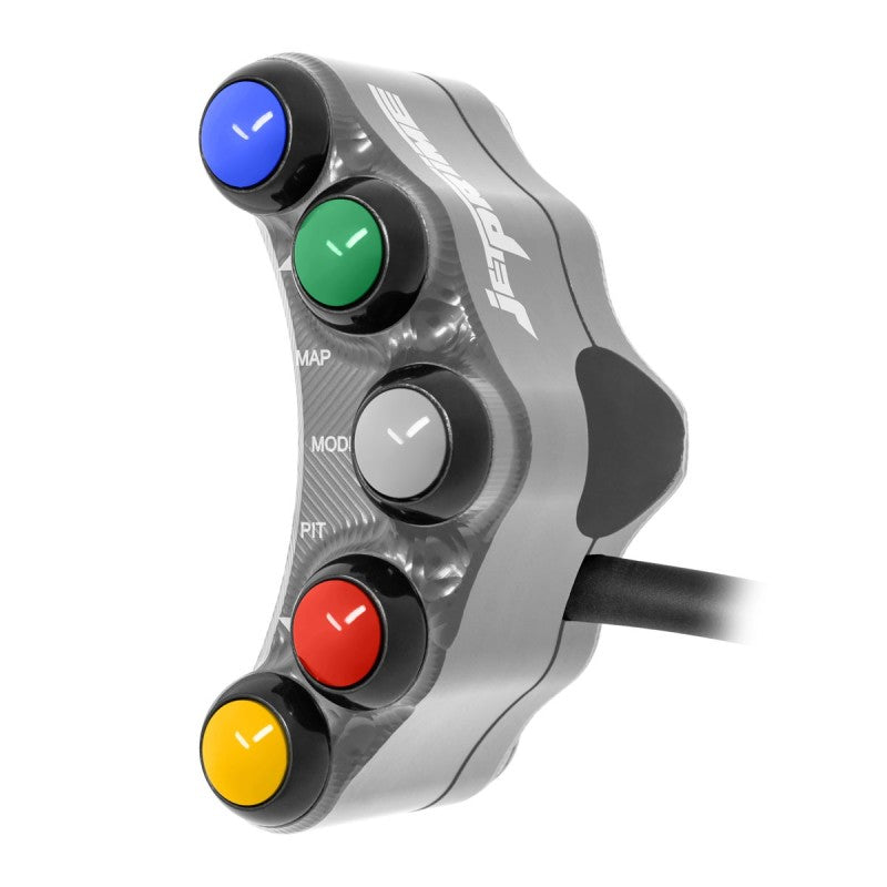 PULSANTIERA SINISTRA RACING JETPRIME (POMPA OEM) YAMAHA YZF-R1 2015-19 (TITANIO)