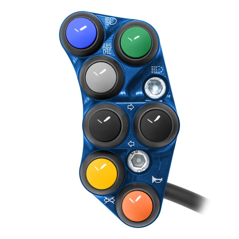 JETPRIME LEFT STREET HANDLEBAR SWITCH FOR BMW S 1000 RR 2009-14 (BLUE)
