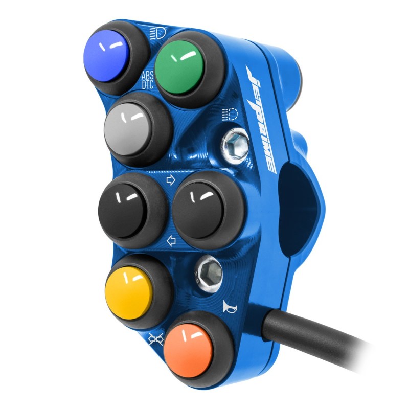 JETPRIME LEFT STREET HANDLEBAR SWITCH FOR BMW S 1000 RR 2009-14 (BLUE)