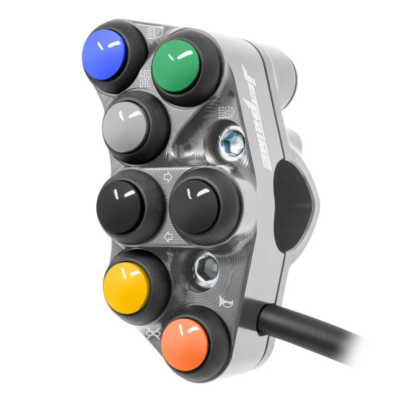 JETPRIME LEFT STREET HANDLEBAR SWITCH FOR BMW S 1000 RR 2009-14 (TITANIUM)