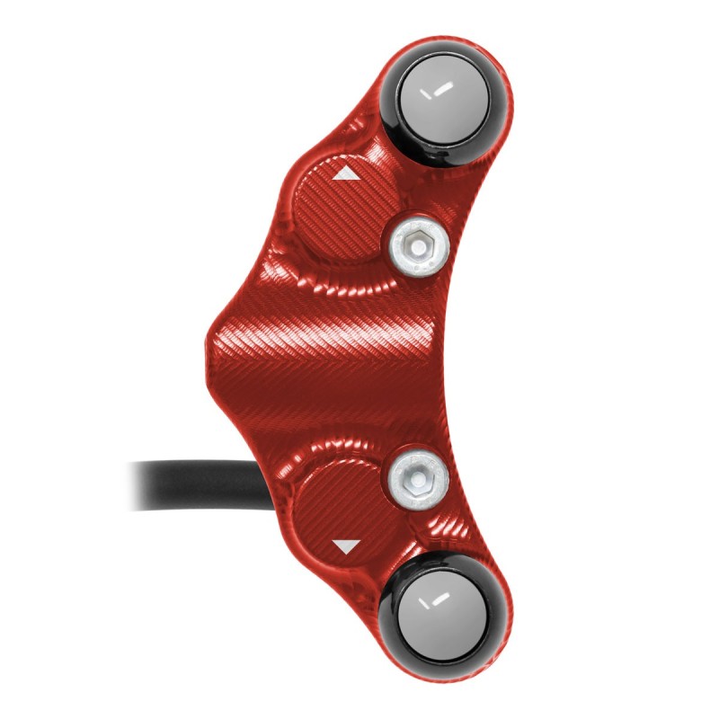 Pulsantiera Moto Jetprime Ducati Superbike 1098 R 2008-09 Rosso - vista 4