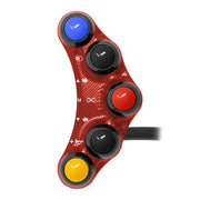 PULSANTIERA SINISTRA STRADALE JETPRIME DUCATI STREETFIGHTER V4 S 2020-24 (ROSSO)