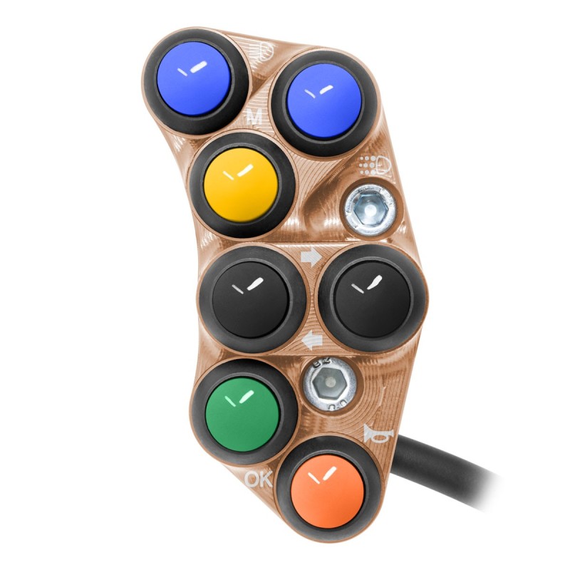 PULSANTIERA SINISTRA STRADALE JETPRIME TRIUMPH STREET TRIPLE 765 2017-24 RAME