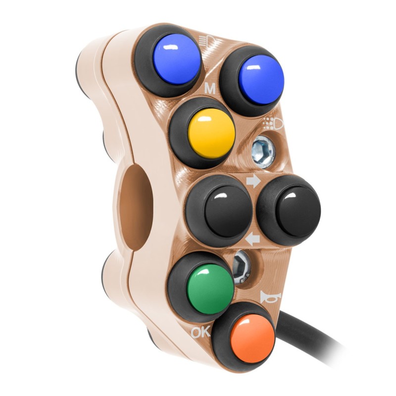 PULSANTIERA SINISTRA STRADALE JETPRIME TRIUMPH TIGER 850 SPORT 2021-24 - RAME