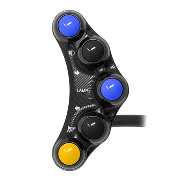 Pulsantiera Sinistra Stradale Jetprime Yamaha Yzf R6 2017-23 Nero