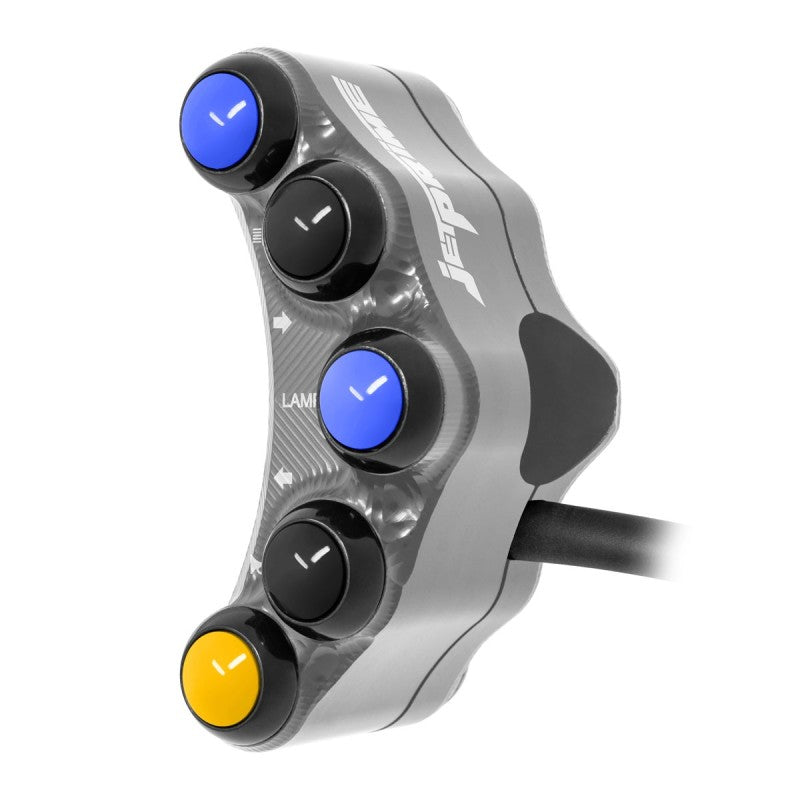 PULSANTIERA SINISTRA STRADALE JETPRIME YAMAHA YZF-R7 2022-24 (TITANIO)