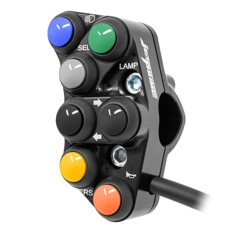 Pulsantiera Sinistra Stradale Jetprime Yamaha Yzf R7 2022-24 Nero - vista 2