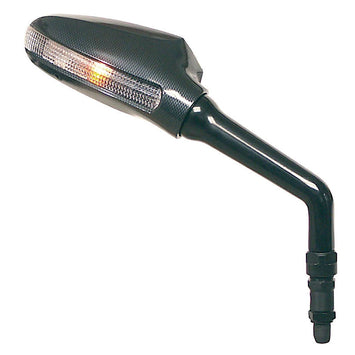 FAR DUCATI CARBON LOOK RIGHT MIRROR WITH MOTORCYCLE TURN INDICATOR
