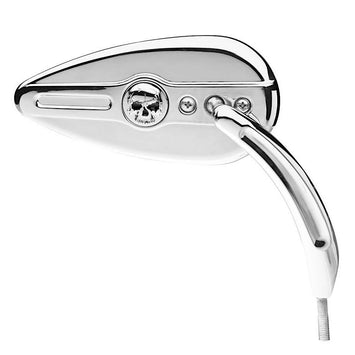 FAR RIGHT REAR VIEW MIRROR HARLEY DAVIDSON CHROME MOTORCYCLE SIDE