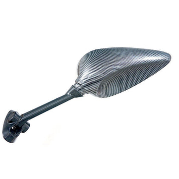 FAR LEFT REAR VIEW MIRROR SUZUKI SV650 / SV1000S CARBON LOOK SIDE MOTORCYCLE