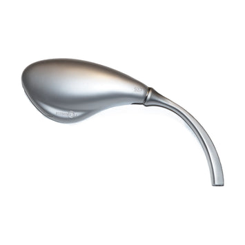 FAR UNIVERSAL HANDLEBAR MIRROR RIGHT SIDE MOTORCYCLE SCOOTER SATIN CHROME