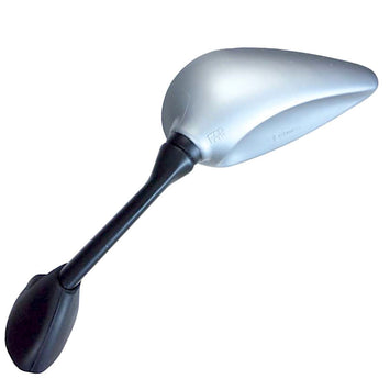 FAR LEFT MIRROR YAMAHA YZF-R6 2000-2006 SATIN CHROME MOTORCYCLE