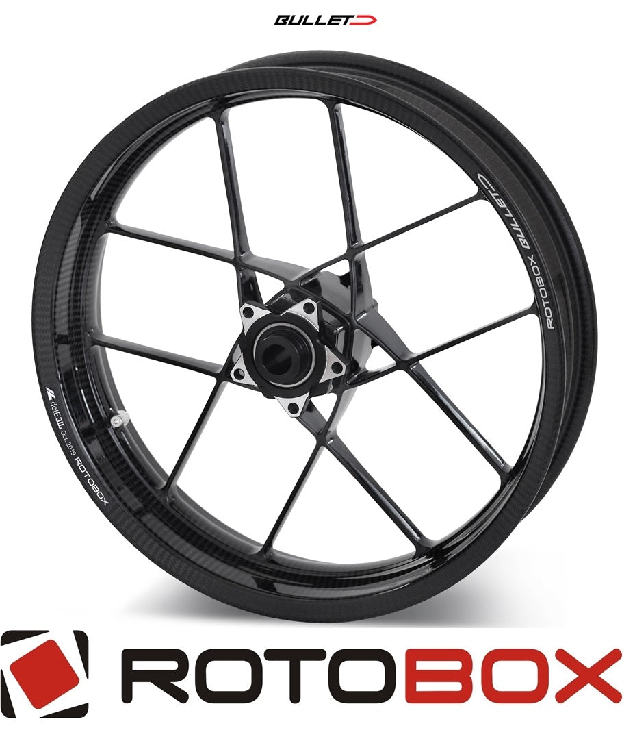 CERCHI CARBONIO LUCIDO ROTOBOX BULLET 17X3.5/6 TRIUMPH SPEED TRIPLE 1050 RS 2018