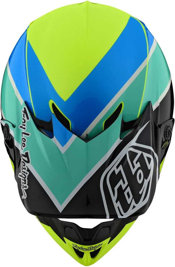CASCO DA MOTO TROYLEE DESIGNS SE4 BETA POLICARBONATO GIALLO NERO