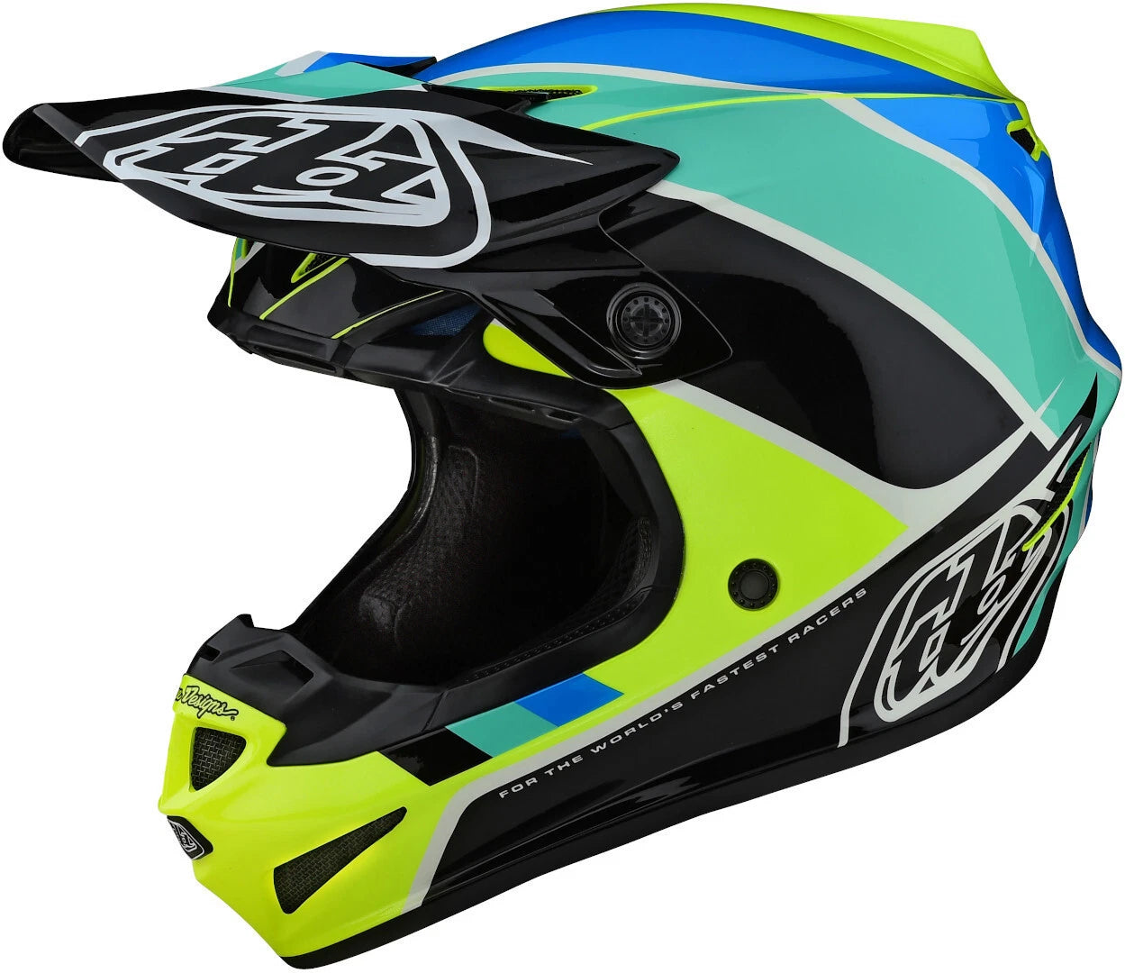 CASCO DA MOTO TROYLEE DESIGNS SE4 BETA POLICARBONATO GIALLO NERO