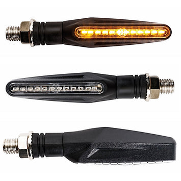 FAR BREST ORANGE LED SEQUENTIAL INDICATOR MOTORCYCLE SIDE DIRECTION INDICATOR