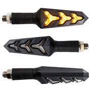 FAR FRECCE SEQUENZIALI LED ARANCIO SHUTTLE MOTO INDICATORI DIREZIONALI LATERALI