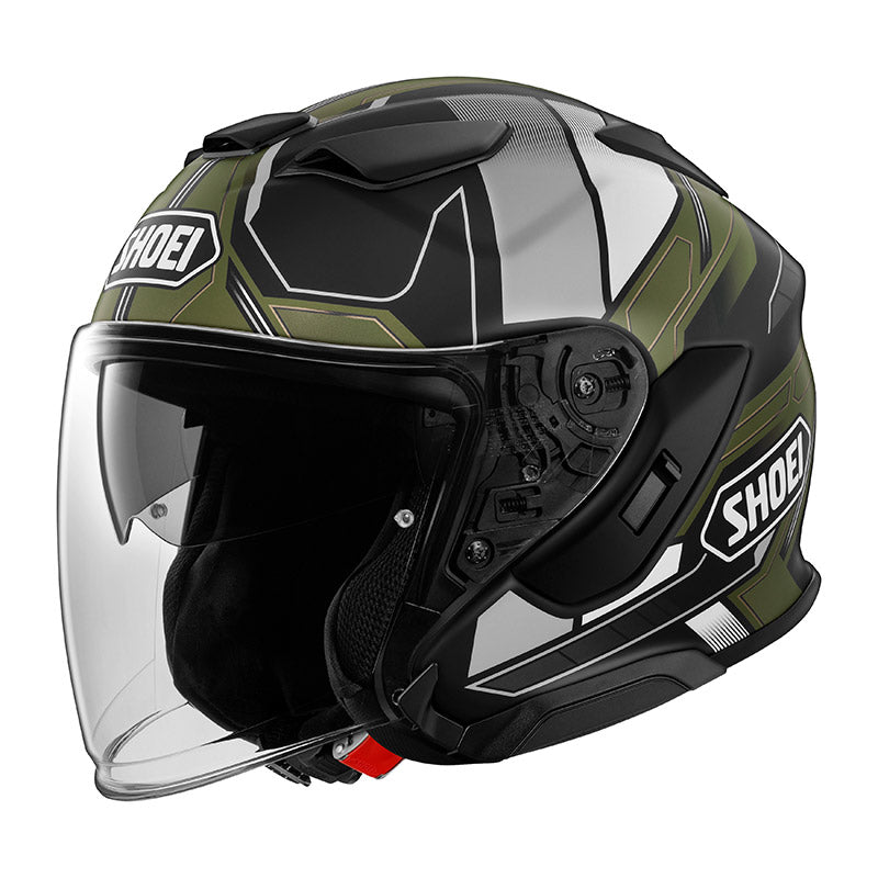 CASCO DA MOTO JET SHOEI J-CRUISE 3 WHIZZY TC-11 VERDE
