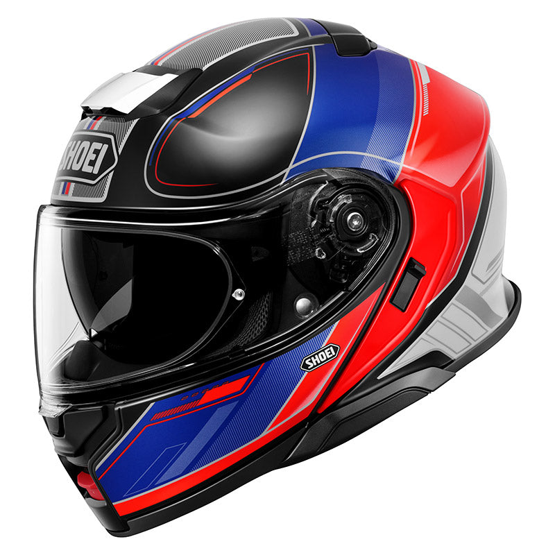 CASCO DA MOTO MODULARE SHOEI NEOTEC 3 SHEARPEN TC-10 BLU ROSSO
