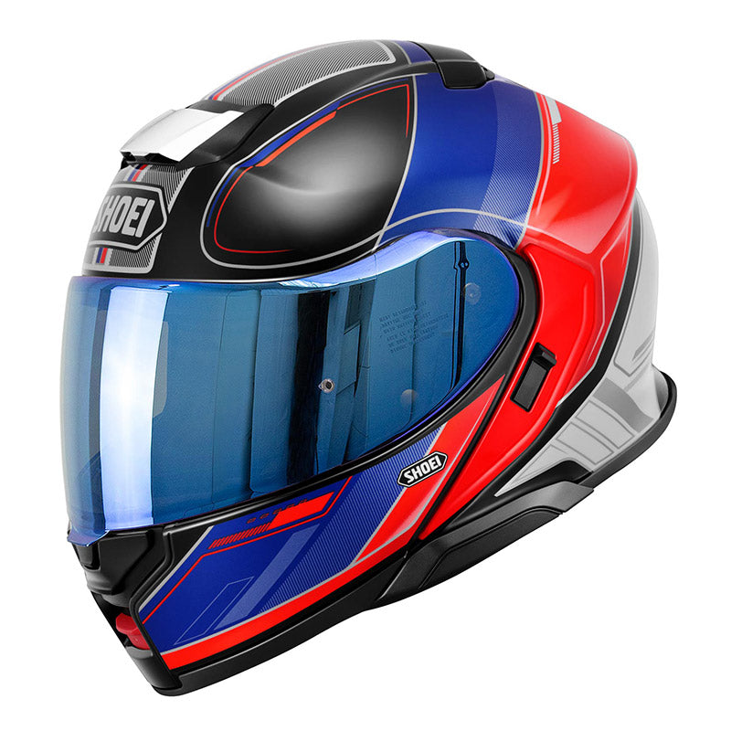 CASCO DA MOTO MODULARE SHOEI NEOTEC 3 SHEARPEN TC-10 BLU ROSSO