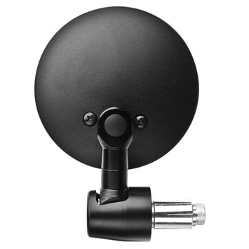 FAR UNIVERSAL BAR END SHORT ROD ROUND MIRROR LEFT/RIGHT MOTORCYCLE