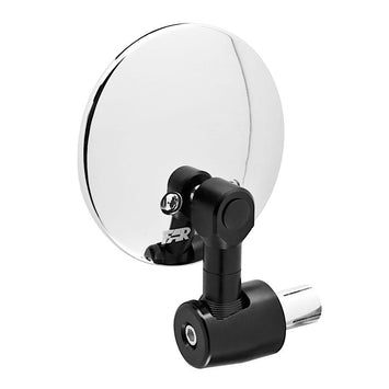 FAR REAR VIEW CLASSIC CHROME BAR END UNIVERSAL MOTORCYCLE LEFT/RIGHT SIDE MIRROR