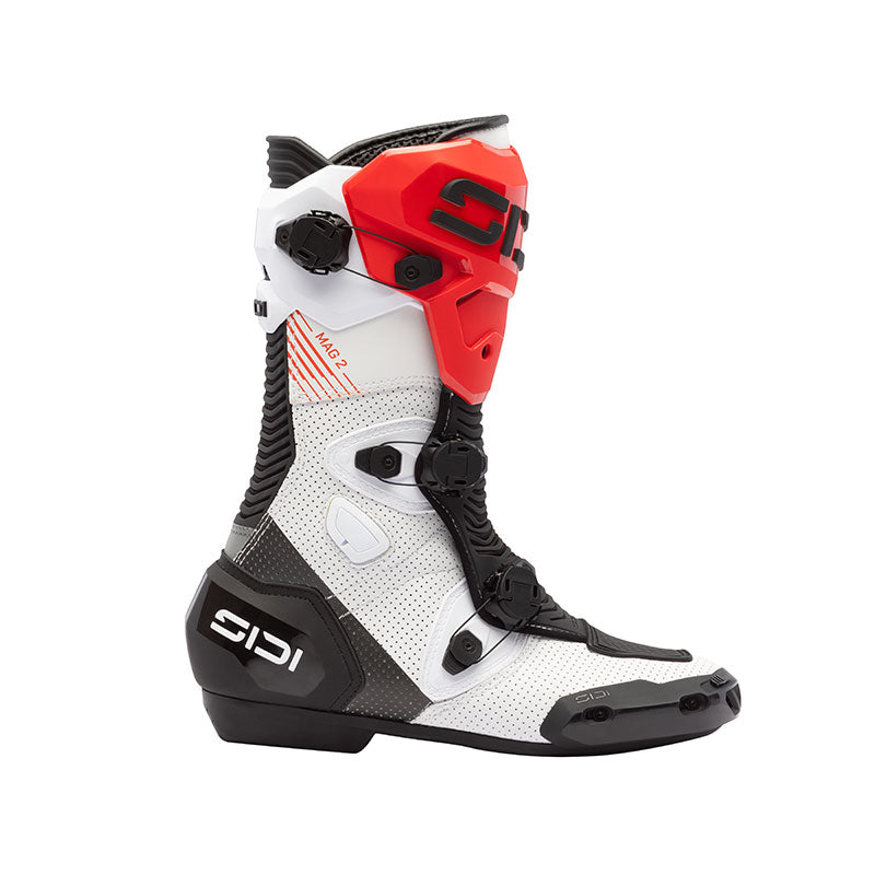 STIVALI RACING SIDI MAG 2 AIR BIANCO NERO ROSSO