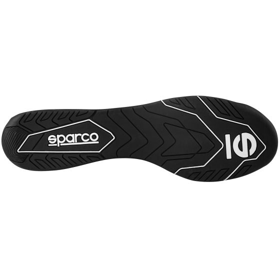 SPARCO K-POLE NR/GF racing shoes with black and red design, featuring sporty laces and lightweight construction.