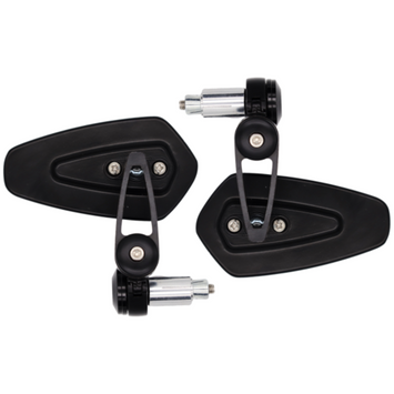 FAR PAIR OF UNIVERSAL BAR END MIRRORS "SPORT BAR END PRO" MOTORCYCLE MIRRORS