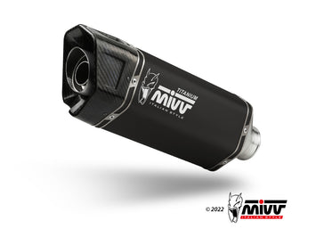 Terminale Di Scarico In Titanio Nero Mivv Sr-1 Bmw R 1300 Gs 2024