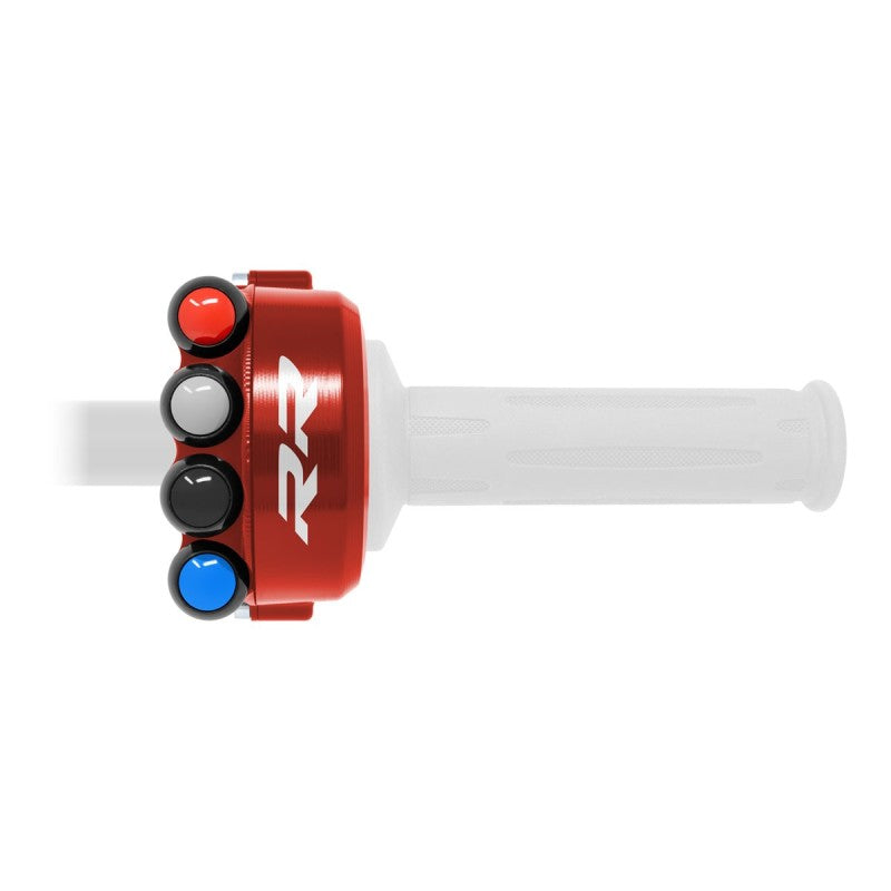 Comando Gas + Pulsantiera Racing Jetprime BMW S 1000 RR 2015-23 Rosso - vista 6