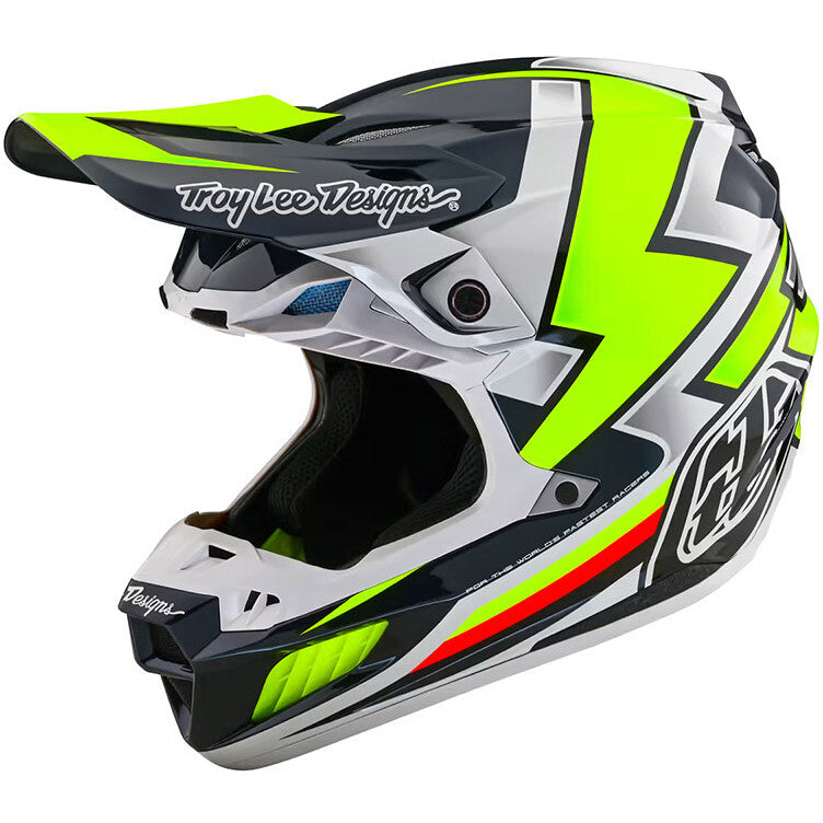 CASCO DA MOTO TROYLEE DESIGNS SE5 EVER COMPOSITE GRIGIO GIALLO