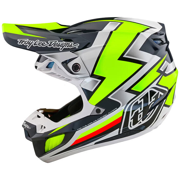 CASCO DA MOTO TROYLEE DESIGNS SE5 EVER COMPOSITE GRIGIO GIALLO