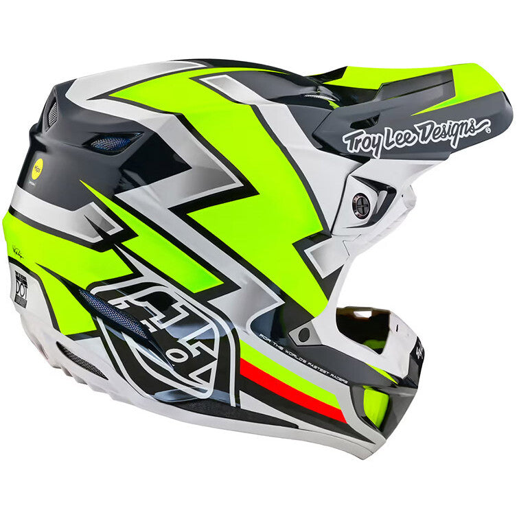 CASCO DA MOTO TROYLEE DESIGNS SE5 EVER COMPOSITE GRIGIO GIALLO