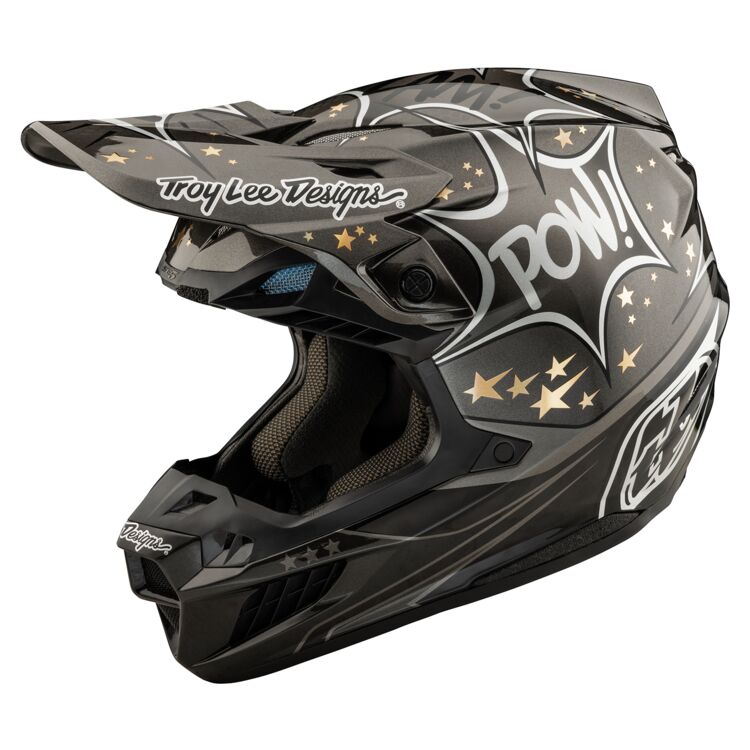 CASCO DA MOTO TROYLEE DESIGNS SE5 COSMIC EXPLOSION CARBON NERO