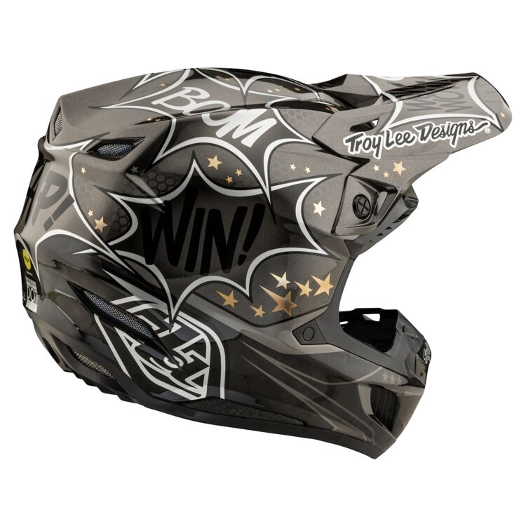 CASCO DA MOTO TROYLEE DESIGNS SE5 COSMIC EXPLOSION CARBON NERO