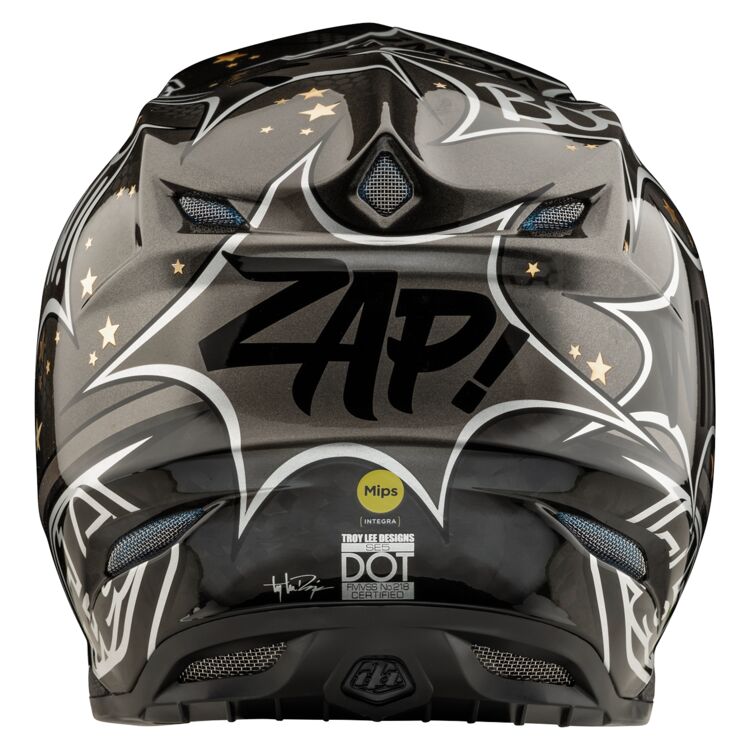 CASCO DA MOTO TROYLEE DESIGNS SE5 COSMIC EXPLOSION CARBON NERO
