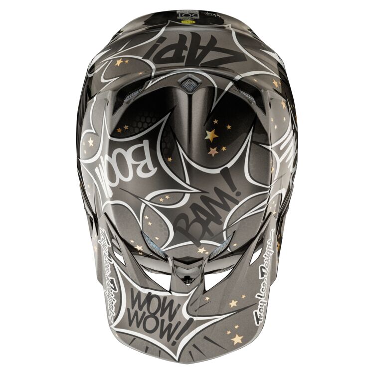 CASCO DA MOTO TROYLEE DESIGNS SE5 COSMIC EXPLOSION CARBON NERO