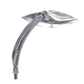 FAR UNIVERSAL CHROME RACING HANDLEBAR LEFT MIRROR MOTORCYCLE MIRROR