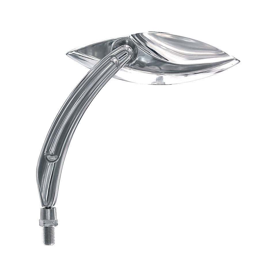 FAR UNIVERSAL CHROME RACING HANDLEBAR LEFT MIRROR MOTORCYCLE MIRROR