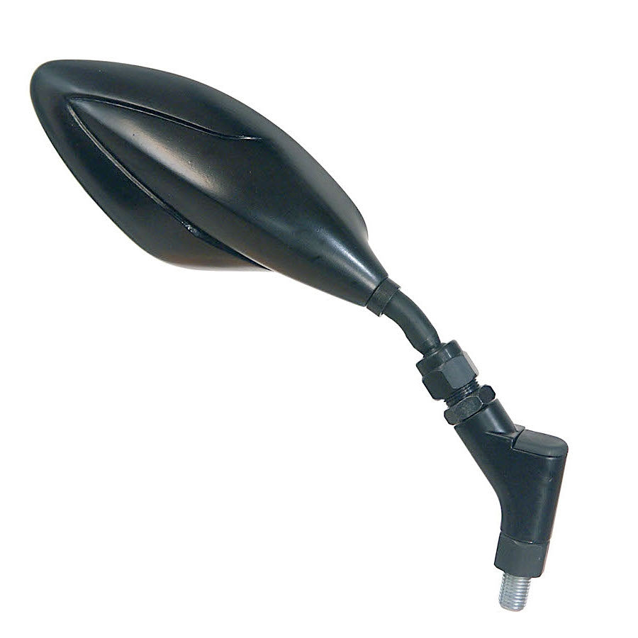 FAR RETROVISORE DESTRO UNIVERSALE A MANUBRIO RACING NERO SPECCHIETTO MOTO DX