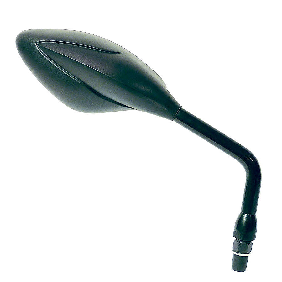 FAR RETROVISORE DESTRO UNIVERSALE A MANUBRIO RACING NERO SPECCHIETTO MOTO DX