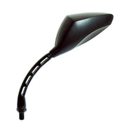 FAR SPECCHIETTO MOTO SINISTRO UNIVERSALE RACING RETROVISORE NERO MANUBRIO SX