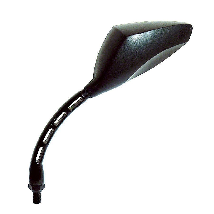 FAR SPECCHIETTO MOTO SINISTRO UNIVERSALE RACING RETROVISORE NERO MANUBRIO SX