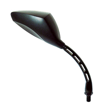 FAR UNIVERSAL RIGHT MOTORCYCLE MIRROR RACING BLACK REAR VIEW RIGHT HANDLEBAR