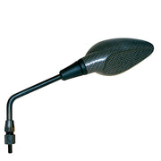 FAR RETROVISORE SINISTRO UNIVERSALE A MANUBRIO RACING CARBON LOOK SPECCHIETTO SX