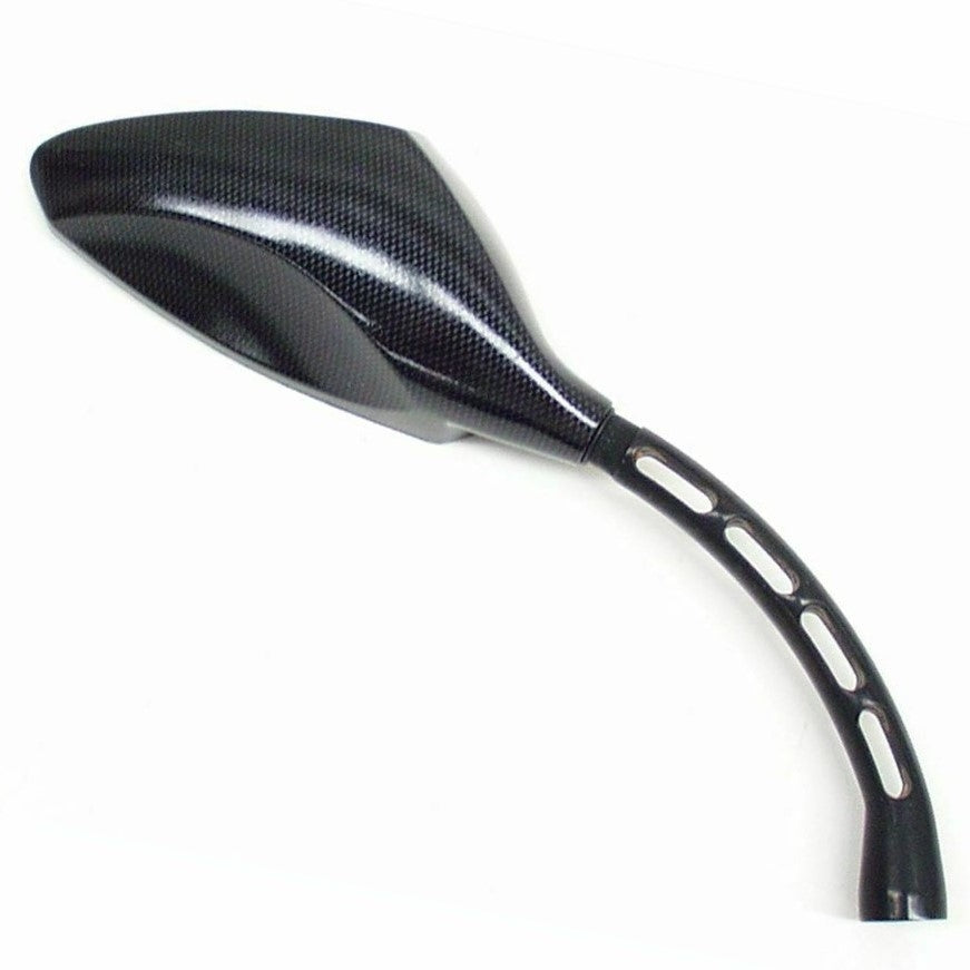 FAR RETROVISORE DESTRO UNIVERSALE A MANUBRIO RACING CARBON LOOK SPECCHIETTO DX