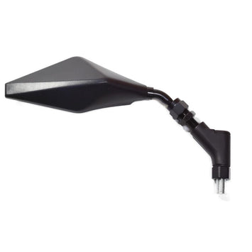 FAR UNIVERSAL RACING REAR VIEW MIRROR RIGHT WITH LEFT-HAND THREAD MATT BLACK